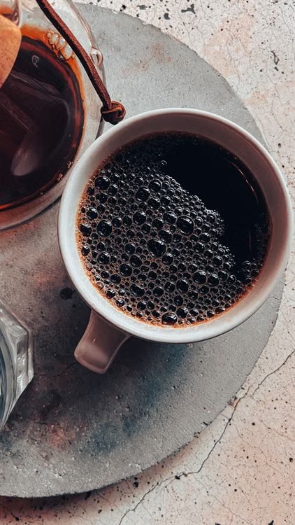 A freshly brewed cup of coffee