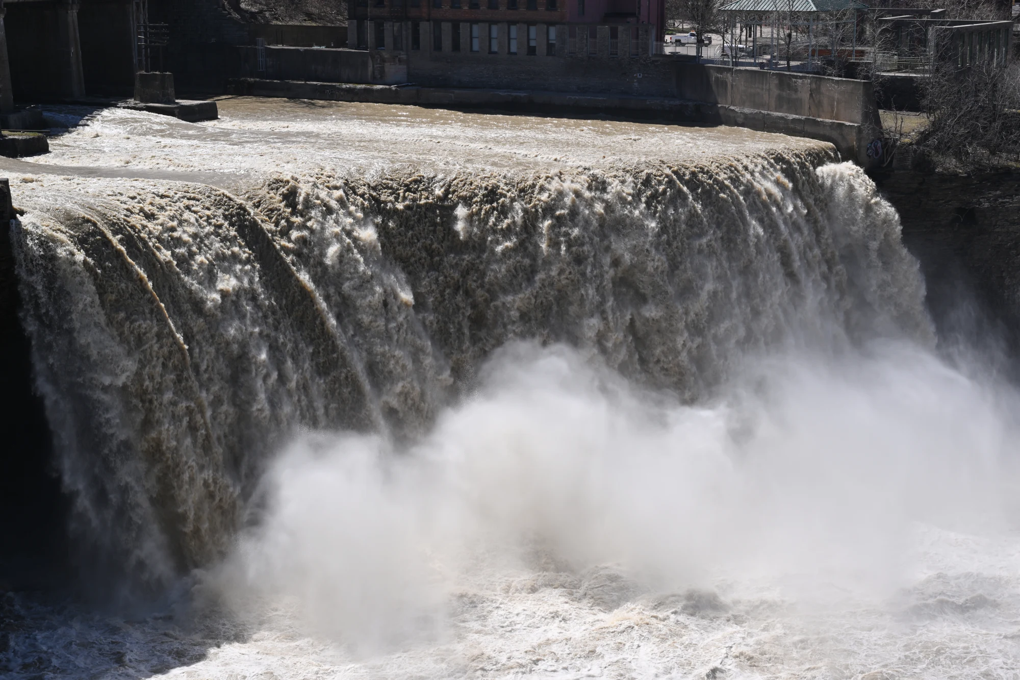 Real photograph of High Falls on the Genesee River in Rochester, New York